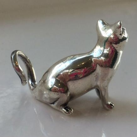 Photo of Sterling Silver Cat Charm
