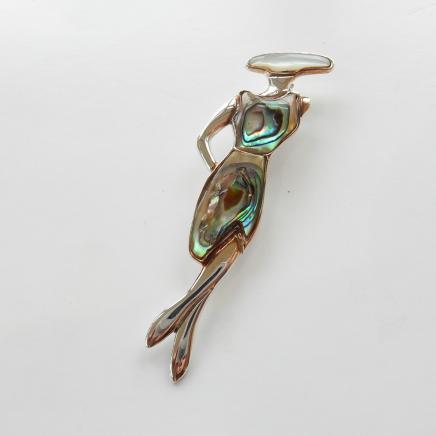 Photo of Art Deco Opal Lady Brooch