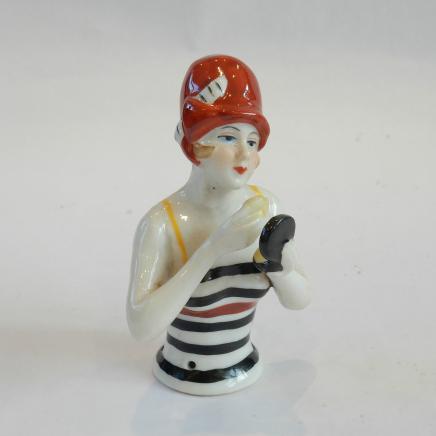 Photo of Art Deco Porcelain Flapper Pin Doll