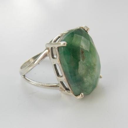 Photo of Sterling Silver Jade Ring