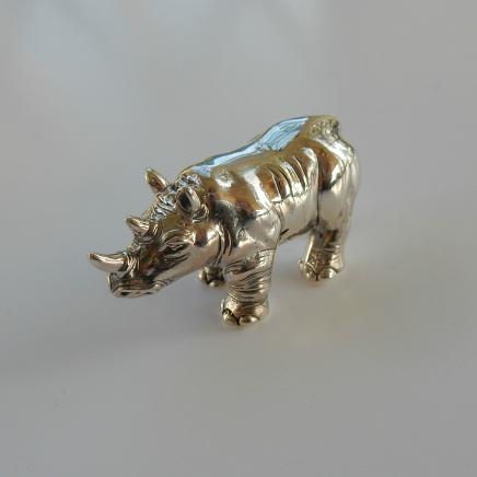 Photo of Sterling Silver Rhino Charm