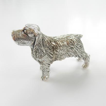 Photo of Silver Novelty Spaniel Dog Figurine