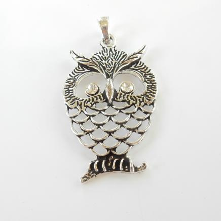 Photo of Sterling Silver Owl Pendant