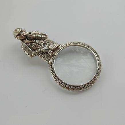 Photo of Sterling Silver Detective Magnifying Glass Pendant