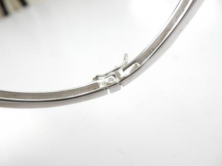 Photo of Delicate Sterling Silver & Cubic Zirconia Bangle