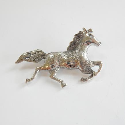 Photo of Sterling Silver Horse Brooch
