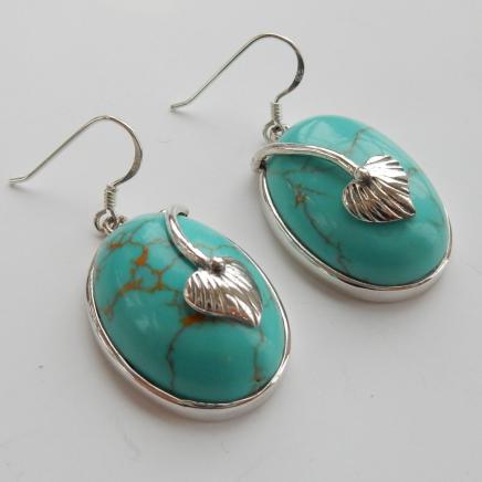 Photo of Natural Turquoise Stone Earrings