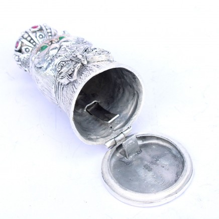Photo of 800 Silverplated Cat Vesta Match Safe