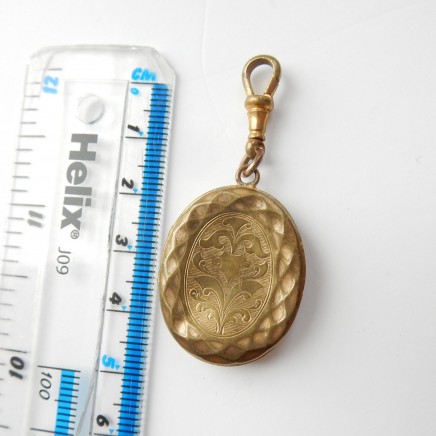 Photo of Antique Rolled Gold Locket Keepsake Locket Dog Clip AF