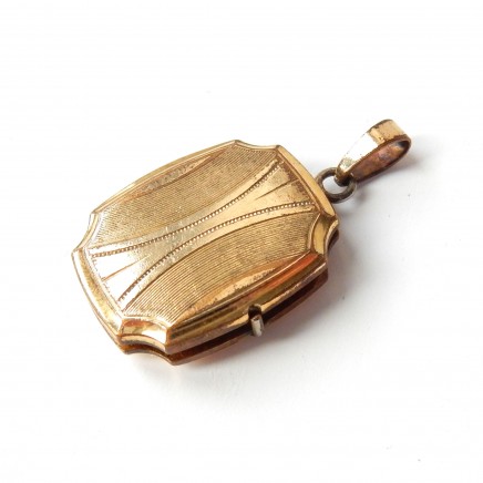 Photo of Antique Rolled Gold Locket Pendant