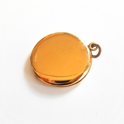Photo of Antique Victorian Gold Locket Pendant Signed JMF & Co