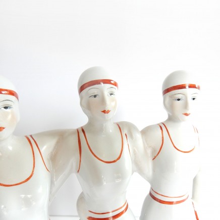 Photo of Art Deco Porcelain Bathing Ladies Figurine