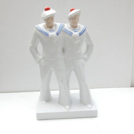 Photo of Art Deco Porcelain Sailor Navy Men Figurine