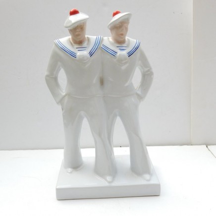 Photo of Art Deco Porcelain Sailor Navy Men Figurine