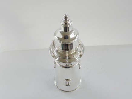 Photo of Art Deco Silver Lighthouse Cocktail Shaker