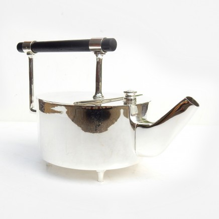 Photo of Art Deco Silverplate Christopher Dresser Architectural Tea Pot Signed