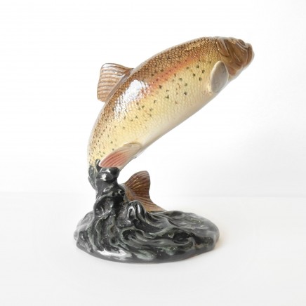 Photo of Beswick Glazed Porcelain Rainbow Trout Fish Figurine