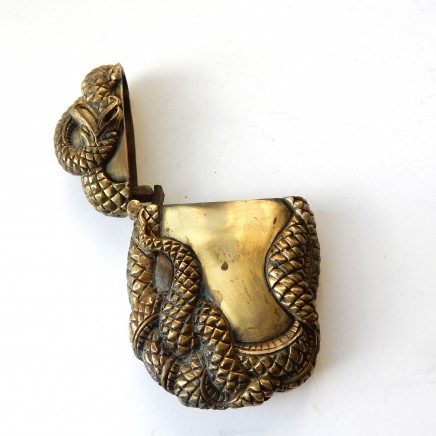 Photo of Brass Cobra Snake Vesta Match Safe