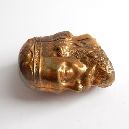 Photo of Brass Figural Historical King Vesta Match Safe