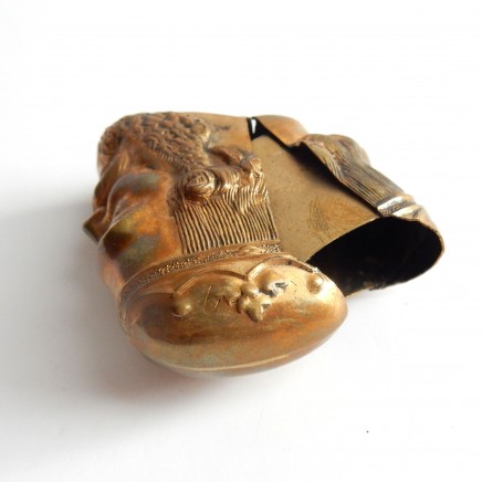 Photo of Brass Figural Historical King Vesta Match Safe