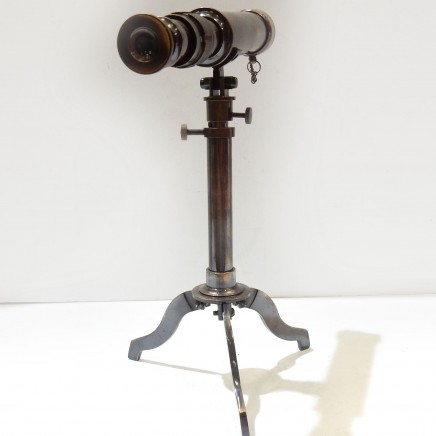 Photo of Brass Mariners Telescope on Tripod Stand Ottway & Co London