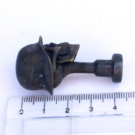 Photo of Brass World Skull Pipe Tamper WW1 Memorabilia