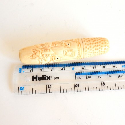 Photo of Chinese Sewing Thimble Ebony Rat Hand Carved