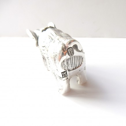 Photo of Continental Silver Ruby Figural Elephant Vesta Match Safe