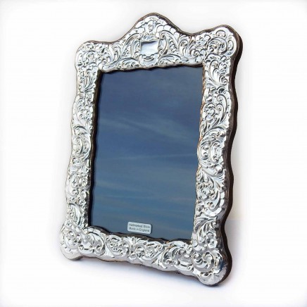 Photo of English Silver Repousse Photo Frame Wedding Gift Fully Hallmarked