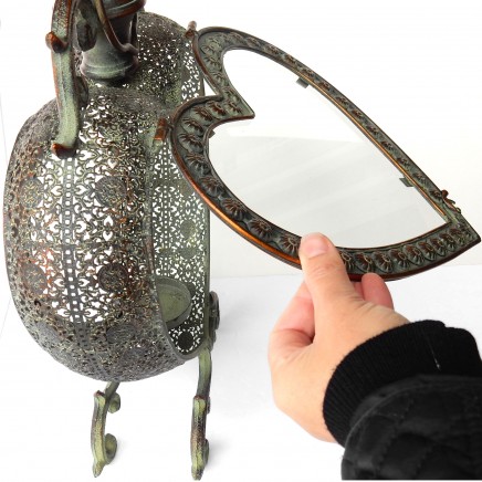 Photo of Filigree Metal Shabby Chic Heart Lantern