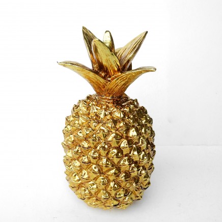 Photo of Gold Retro Pineapple Ornament Decorative
