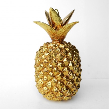 Photo of Gold Retro Pineapple Ornament Decorative