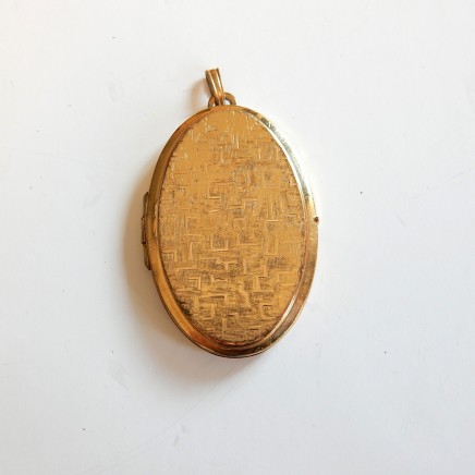 Photo of Large Vintage Rolled Gold Locket Pendant