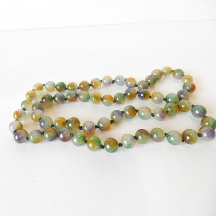 Photo of Natural Quartz String Bead Gemstone Necklace