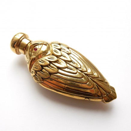 Photo of Novelty 18ct Goldplated Bird Perfume Bottle