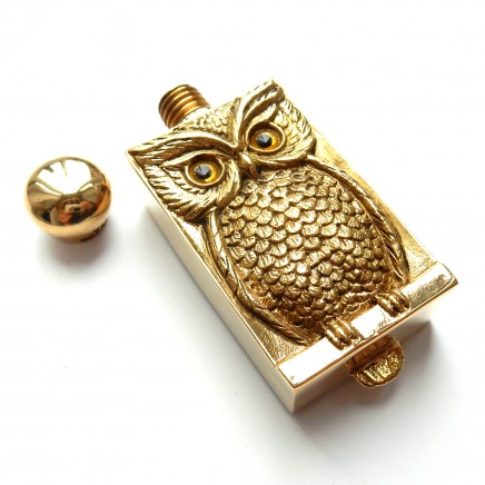 Photo of Novelty 18ct Goldplated Owl Perfume Bottle