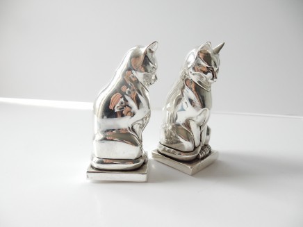 Photo of Pair Art Deco Style Cat Salt and Pepper Shaker