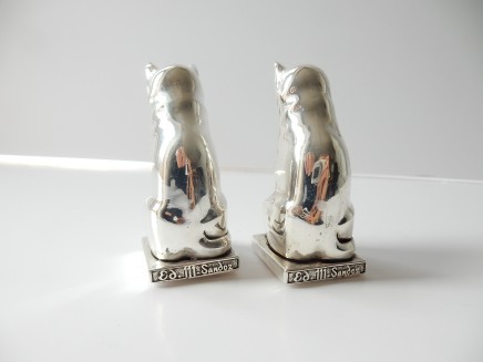 Photo of Pair Art Deco Style Cat Salt and Pepper Shaker