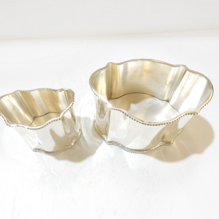 Photo of Pair Sheffield Silverplate Container Pots