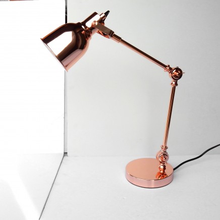 Photo of Ross Gold Brass Industrial Desk Lamp