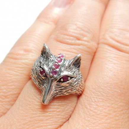Photo of Ruby Fox Ring Sterling Silver Ring