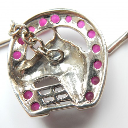 Photo of Ruby Horse Cufflinks Sterling Silver