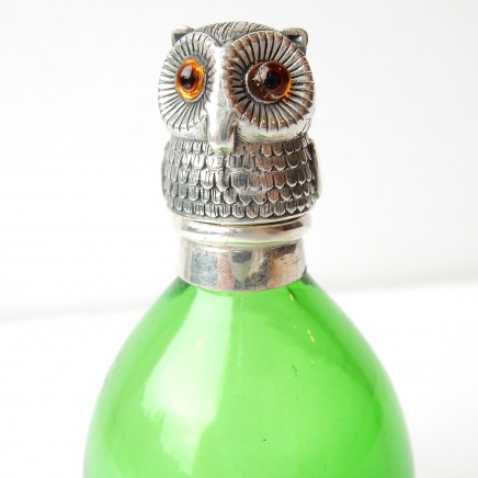 Photo of Sampson Mordan Novelty Owl Scent Bottle Solid Silver