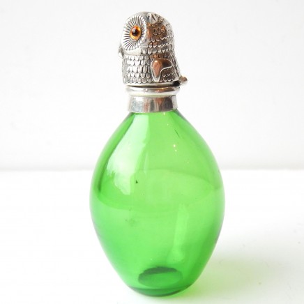 Photo of Sampson Mordan Novelty Owl Scent Bottle Solid Silver