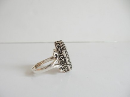 Photo of Silver Gothic Skeleton in Coffin Ring