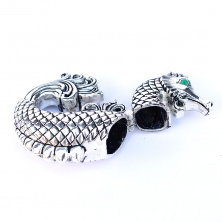 Photo of Silver Plated Seahorse Vesta Match Safe