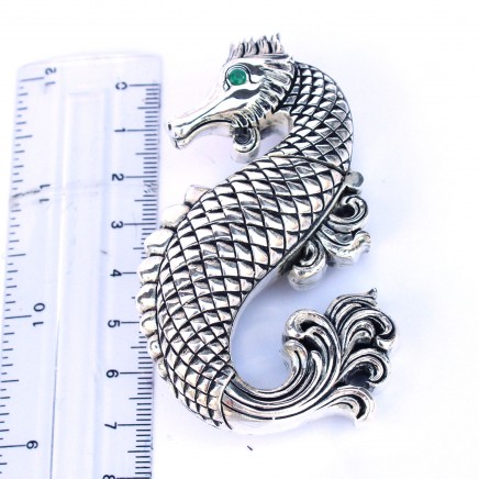 Photo of Silver Plated Seahorse Vesta Match Safe