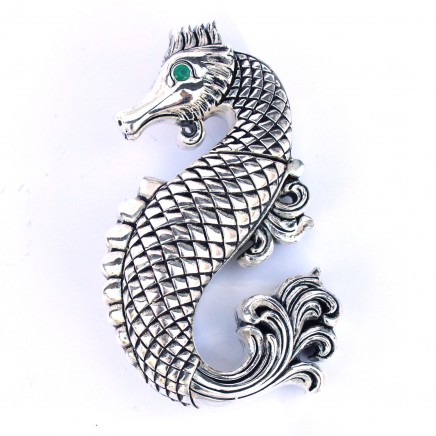 Photo of Silver Plated Seahorse Vesta Match Safe
