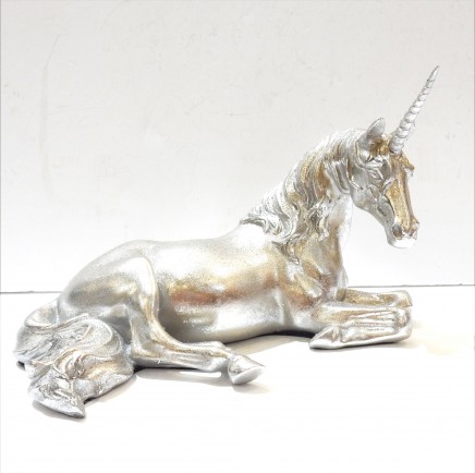 Photo of Silver Sparkly Unicorn Ornament