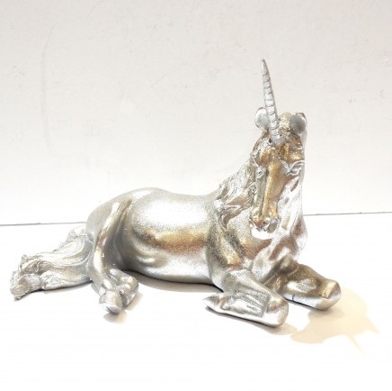 Photo of Silver Sparkly Unicorn Ornament
